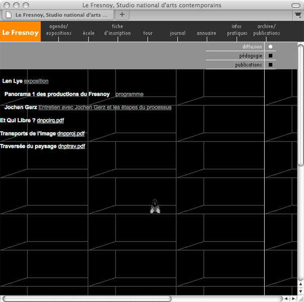 Detail of Le Fresnoy, studio national des arts contemporains –<br/>website